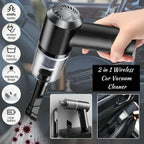 2 in 1 wireless car vacuum cleaner with 4500Pa suction, washable filter, and large battery