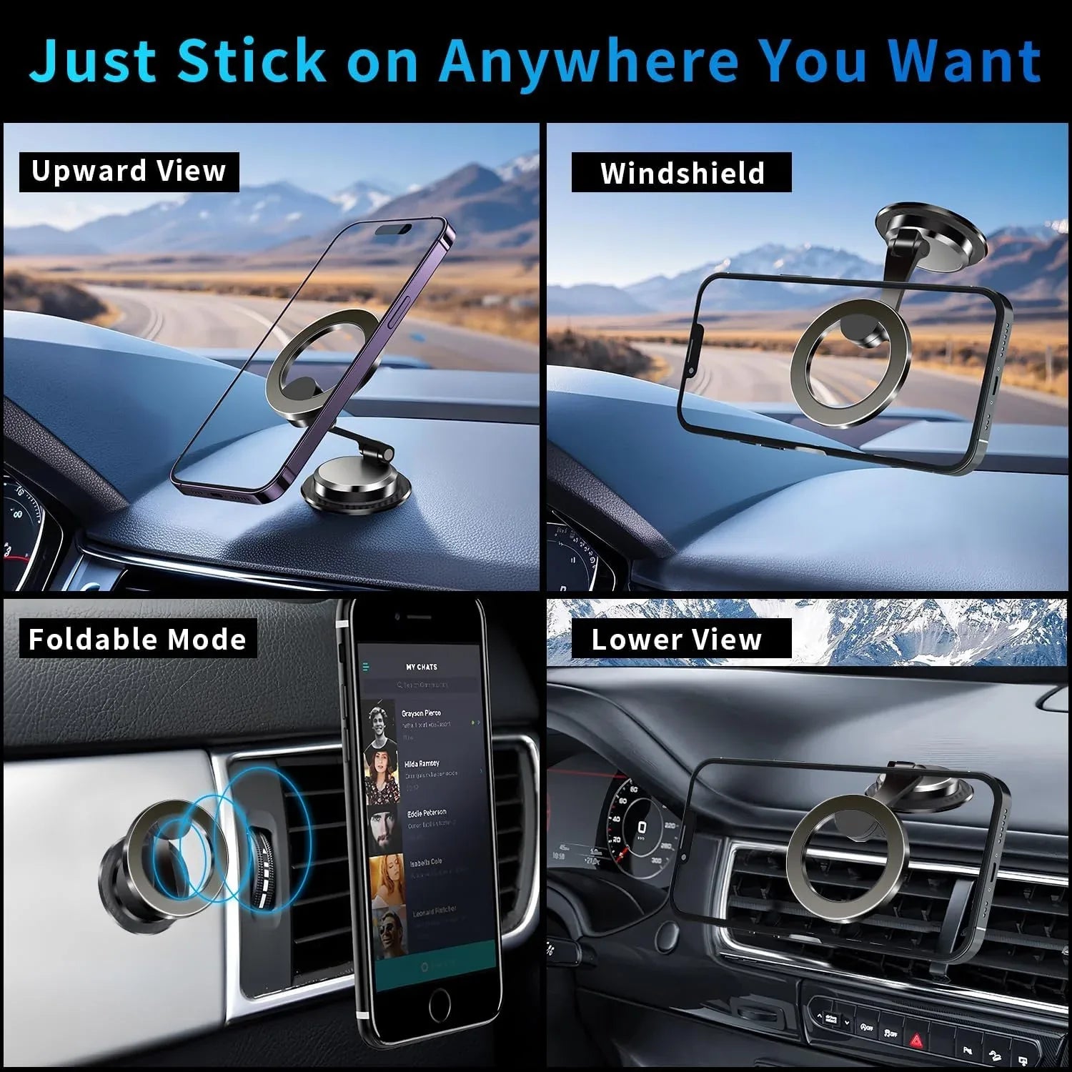 Foldable Magnetic Car Holder