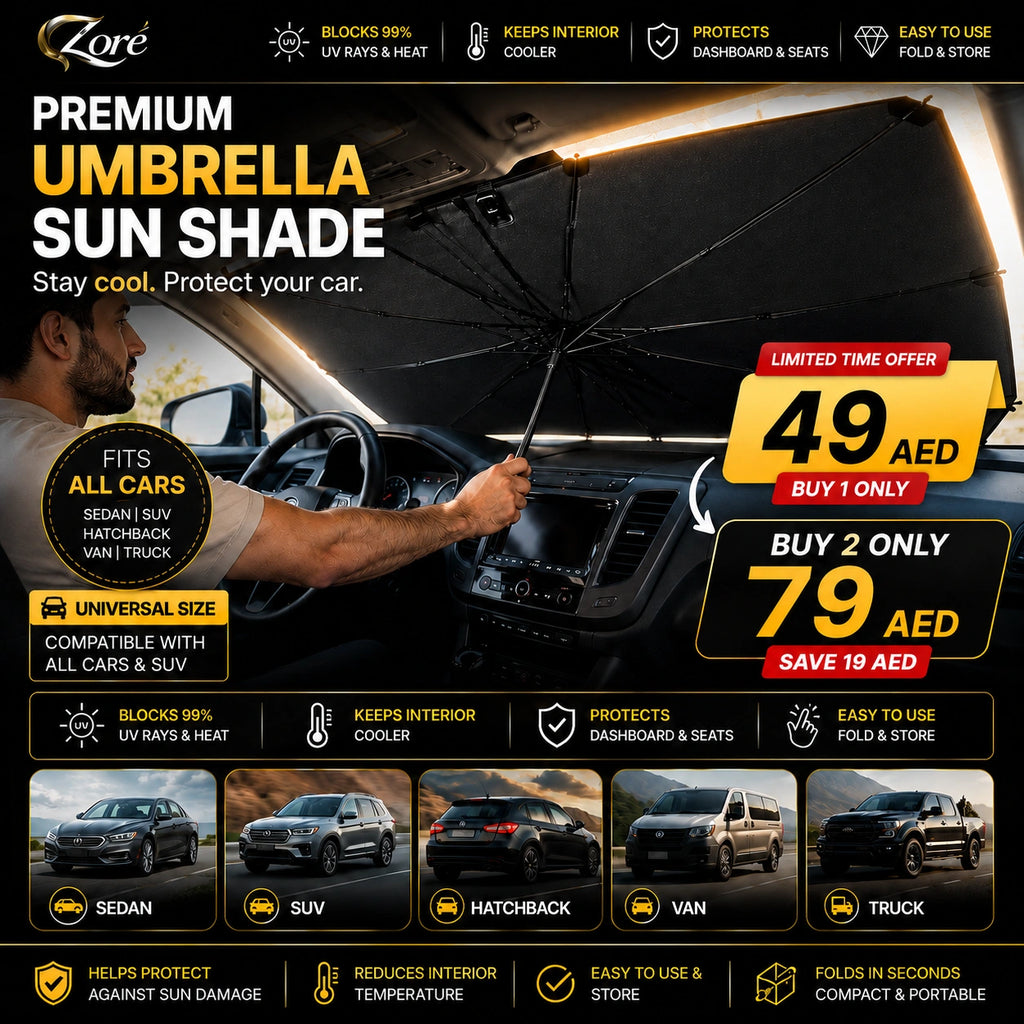 Premium Car Windshield Sun Shade