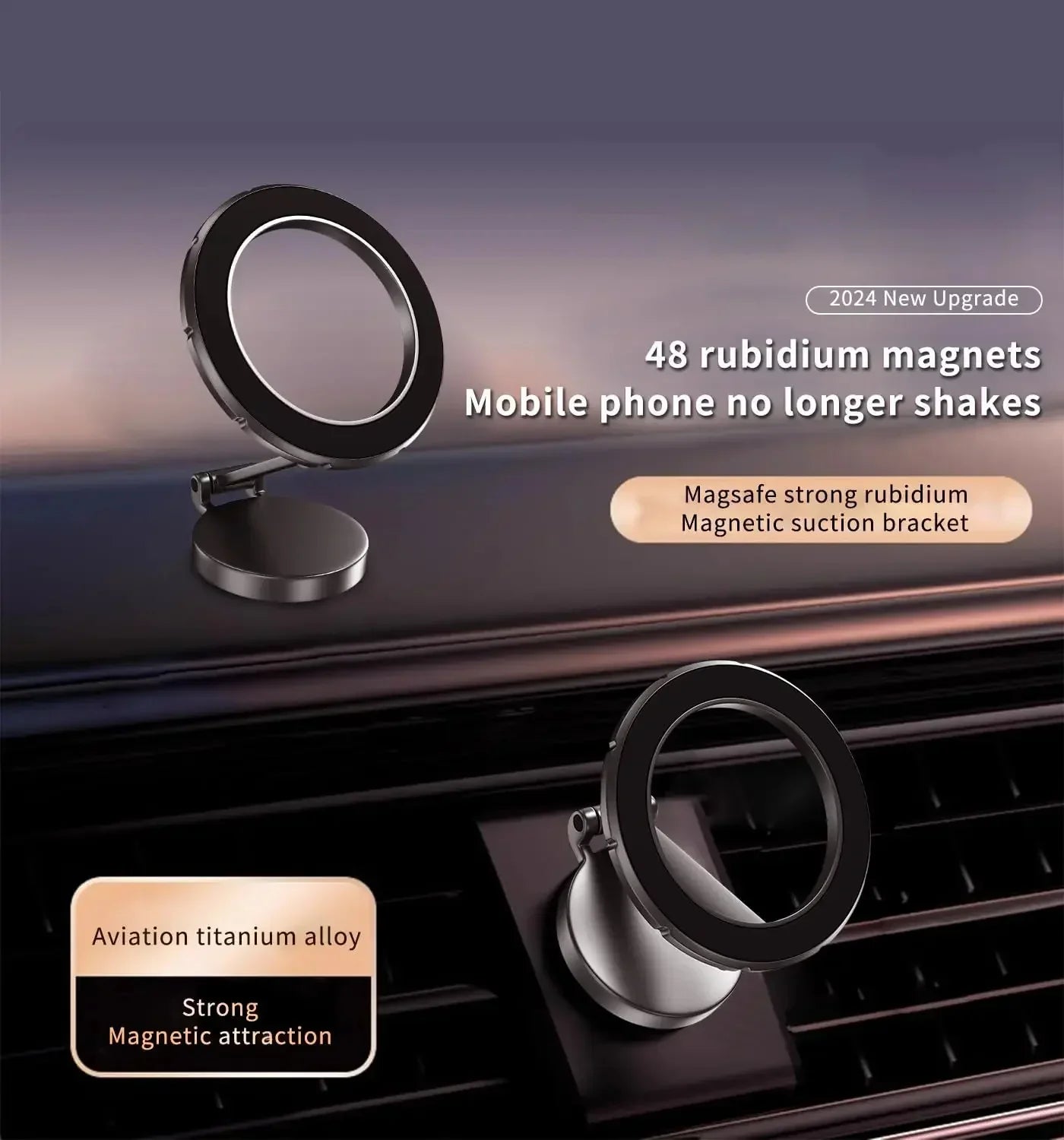 Foldable Magnetic Car Holder