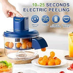 Electric peeler with 5 blades, 50W power, peels fruits in 10-25 seconds, food-grade material